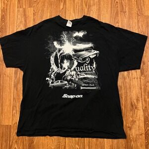 Vintage Snap-on Car Shirt Men 2XL‎ Black Quality Since 1920 Graphic Print Wrench